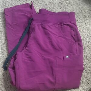 Figs Magenta Scrub Pants